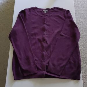 ♻️DONATED♻️ Burgundy button-up Sweater/Cardigan